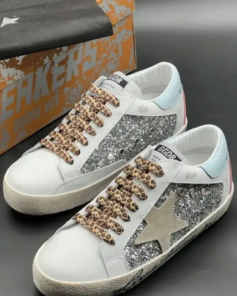 İthal Golden Goose Yıldız Detaylı Premium Kadın Sneaker