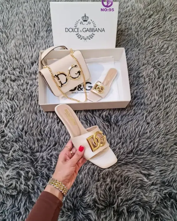 İthal Dolce Gabbana Kadın Çanta Terlik set