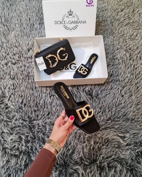 İthal Dolce Gabbana Kadın Çanta Terlik set